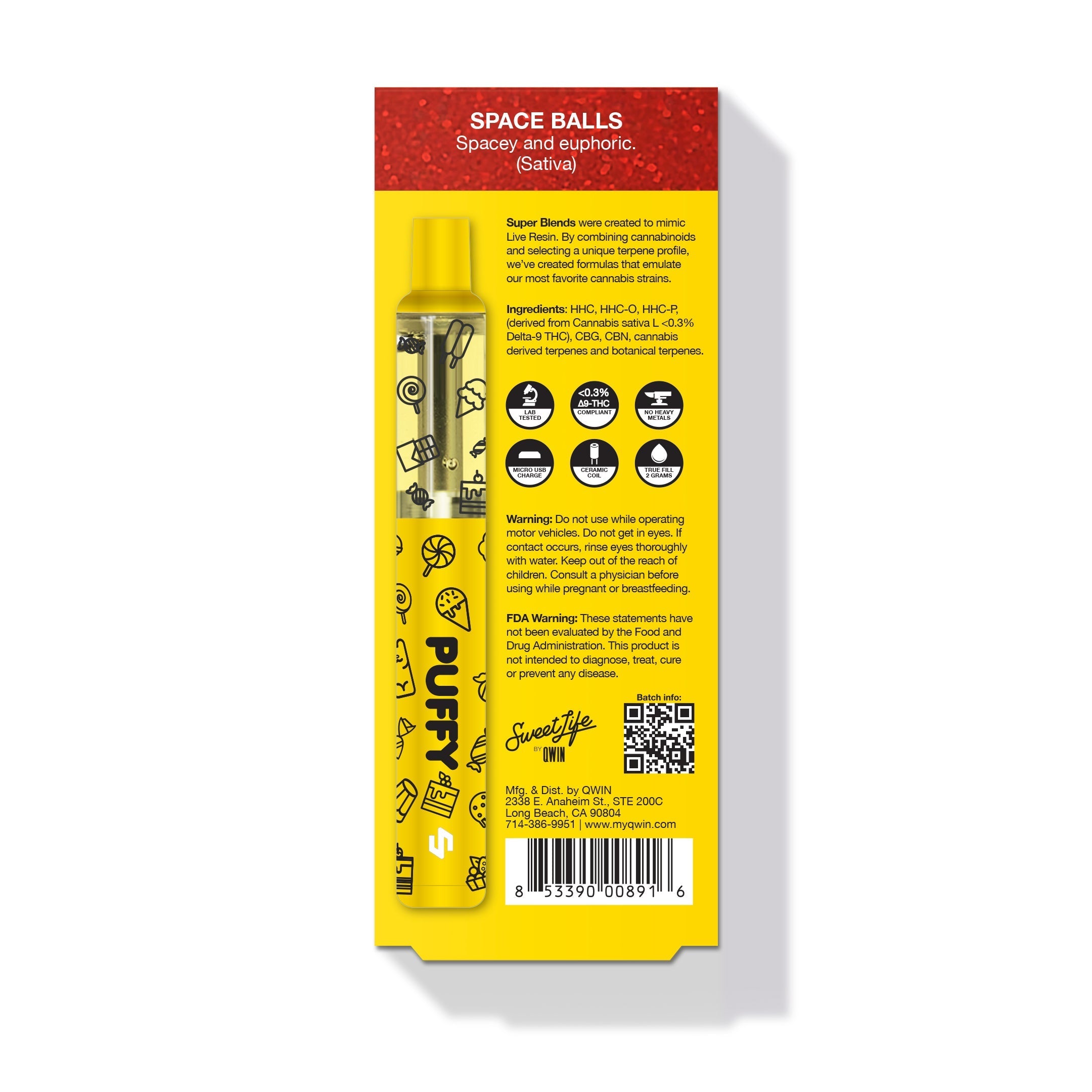 PUFFY 2G - Space Balls (Super Blends HHC) - Sativa