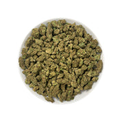 PUFFY Gucci Fruit is a sativa-dominant hybrid THCa strain, expertly crafted by crossing the legendary Grim Bastard OG and Forbidden Fruit. The aroma bursts with sharp notes of pine and diesel, layered with a bold chemical edge that gives it a distinctly powerful, fuel-like punch, perfect for those who love intense, invigorating scents. Visually, dense neon-green buds with pink undertones, fiery orange pistils, and a frosty coat of shimmering trichomes. Consumers often report an initial head lift that brings