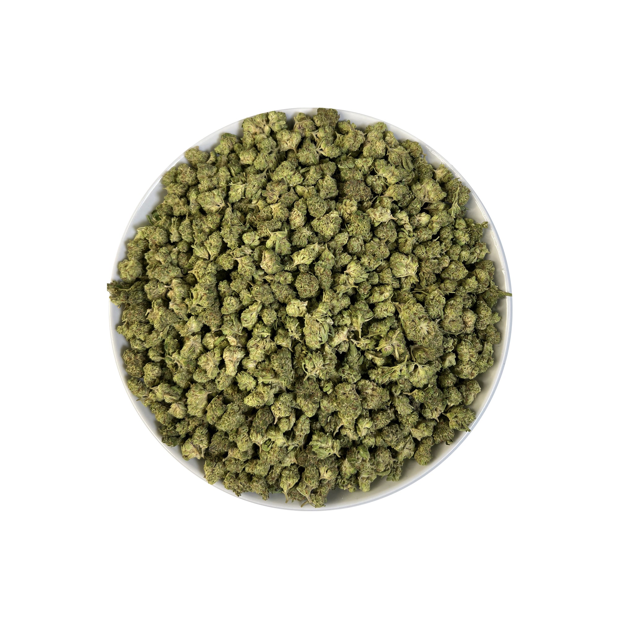 PUFFY Apple Tree Smalls is a sativa-dominant THCa hybrid, expertly crafted from a cross between Apple Fritter and Lemon Haze. The aroma is incredibly juicy, fruity, and sweet, bursting with lush apple notes and a candy-like finish that lingers on the senses. Visually, the buds are dense and tightly packed, showcasing vibrant green tones intertwined with fiery orange pistils and coated in a thick layer of sparkling trichomes that give them a frosted, crystal-like sheen. Consumers often describe it as a smoot