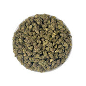 PUFFY Blue Nerdz is a balanced hybrid THCa strain, born from the fusion of Forbidden Fruit and Watermelon Z. The aroma bursts with sweet candy notes intertwined with ripe berries and a fresh piney finish, offering a delightful blend of fruity and forest-like scents. Visually, it features compact, bulbous buds in green and deep purple hues, highlighted by orange pistils and a thick frost of trichomes. Consumers often report an initial cerebral uplift characterized by euphoria, elevated mood, and a burst of c