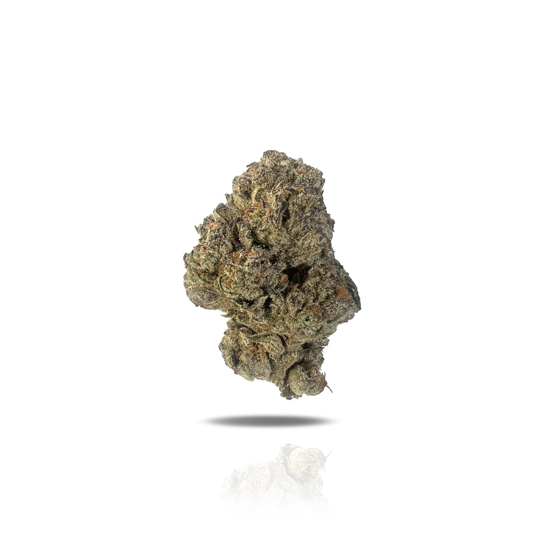 PUFFY Blueberry Bacio THCa is an indica-dominant hybrid crafted from combination of a Blue Sherbet female clone and a reversed Gelato 41 clone. This resin-rich strain delights the senses with an aroma that blends the sweet, fruity essence of blueberries with the signature dankness of Gelato. Its smoke is thick, creamy, and indulgently rich, carrying sweet undertones that linger. Users report feeling a combination of arousal, deep relaxation, and drowsiness, making it an ideal choice for unwinding during a l