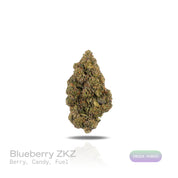 PUFFY Blueberry ZKZ is an indica-dominant hybrid THCa strain, crafted from the legendary lineage of Blueberry × ZKZ. The aroma blends sweet berry and candy notes with a bold, fuel-like edge, creating a strikingly sweet yet gassy scent profile. Visually, the buds are dense with subtle blue hues, vibrant orange pistils, and a thick, shimmering coating of frosty trichomes. Consumers often report an uplifted mood and creative spark accompanied by a relaxing, mellow body effect, with increased appetite.
