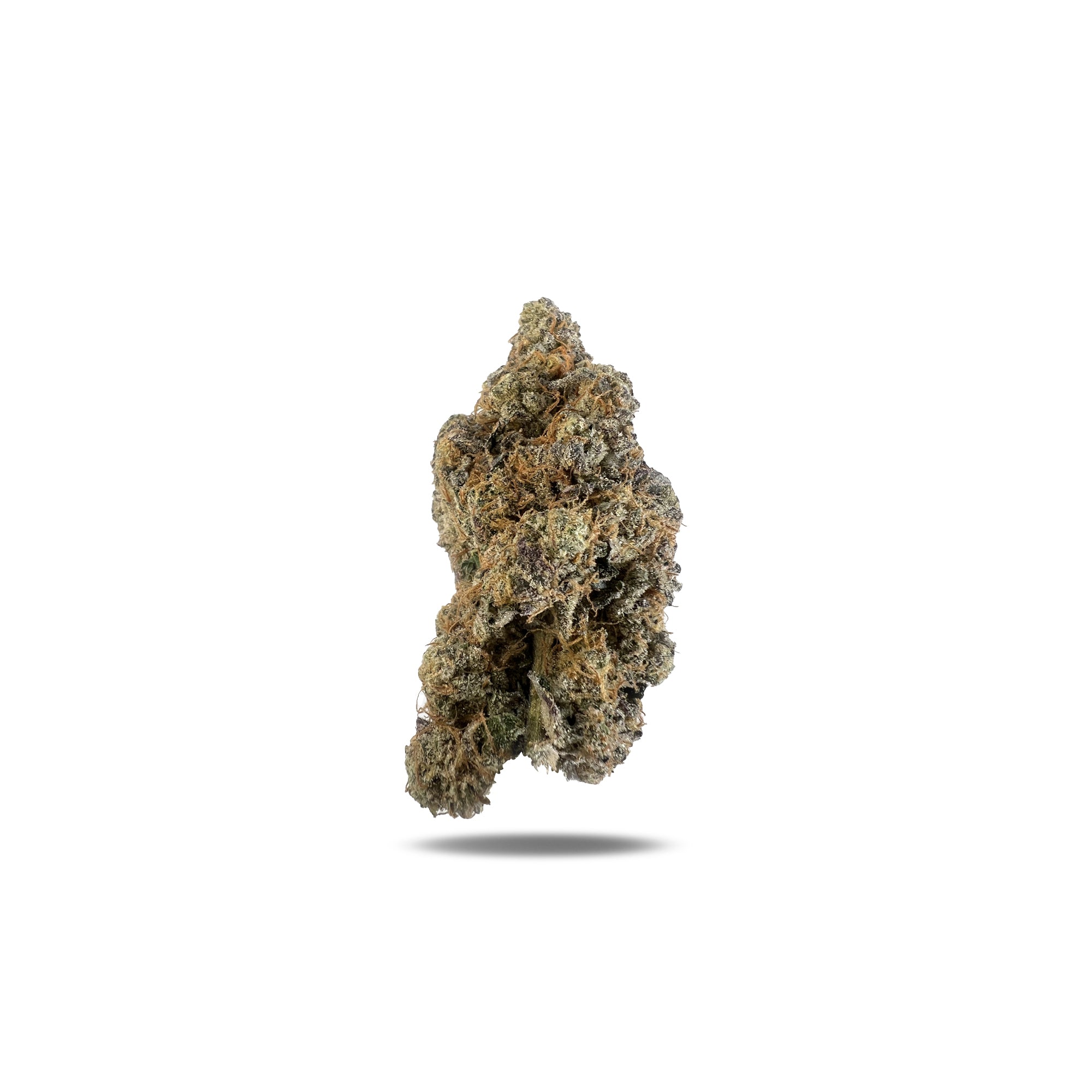 PUFFY Carbon Fiber is a premium hybrid THCa strain created from a potent blend of Grape Pie, Biscotti, and Cookies & Cream. It features a rich, layered aroma that’s earthy, sweet, spicy, and diesel-forward, with subtle hints of cookie dough and grape.The flavor profile closely mirrors the aroma, offering a sweet, creamy smoke with diesel and herbal undertones. Visually, the buds are dense and striking, featuring deep green and purple hues, coated in frosty trichomes and accented with bright orange pistils. 