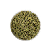 PUFFY Charlotte’s Web (smalls) is a sativa-dominant hybrid THCa strain. The exact parent genetics were never disclosed, but it is believed to have been bred from high-CBD hemp with extremely low THC levels. The aroma is a delightful blend of sweet strawberry, smooth cream, and a bold hint of diesel, creating a rich and enticing fragrance experience. Visually, the dense buds display green tones with deep purple hues, vibrant orange pistils, and a frosty trichome coating. Consumers often report feeling euphor