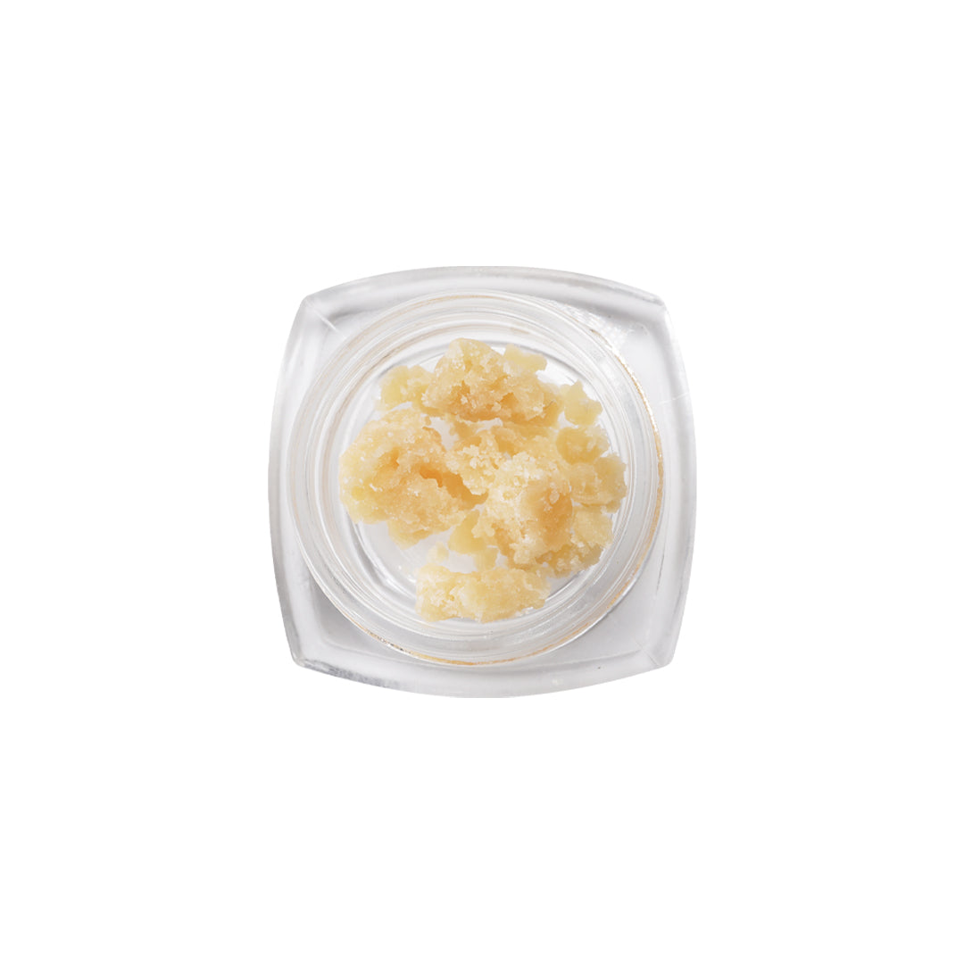 PUFFY THCa Crumble Lemon Cherry Gelato: Extract crumble using butane or liquefied petroleum gas. This type of concentrate is extremely potent, and the crumb-like consistency makes it easy to dose.