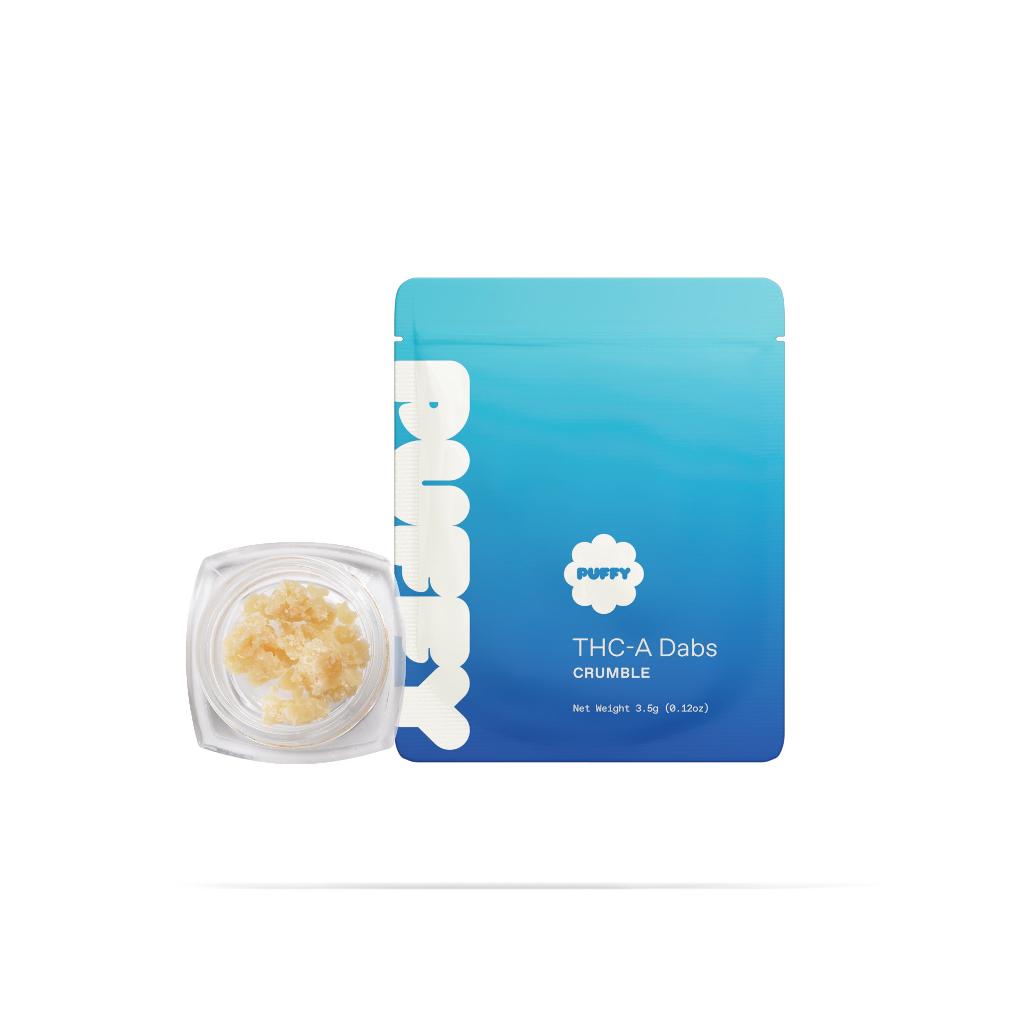 PUFFY THCa Crumble Lemon Cherry Gelato: Extract crumble using butane or liquefied petroleum gas. This type of concentrate is extremely potent, and the crumb-like consistency makes it easy to dose.