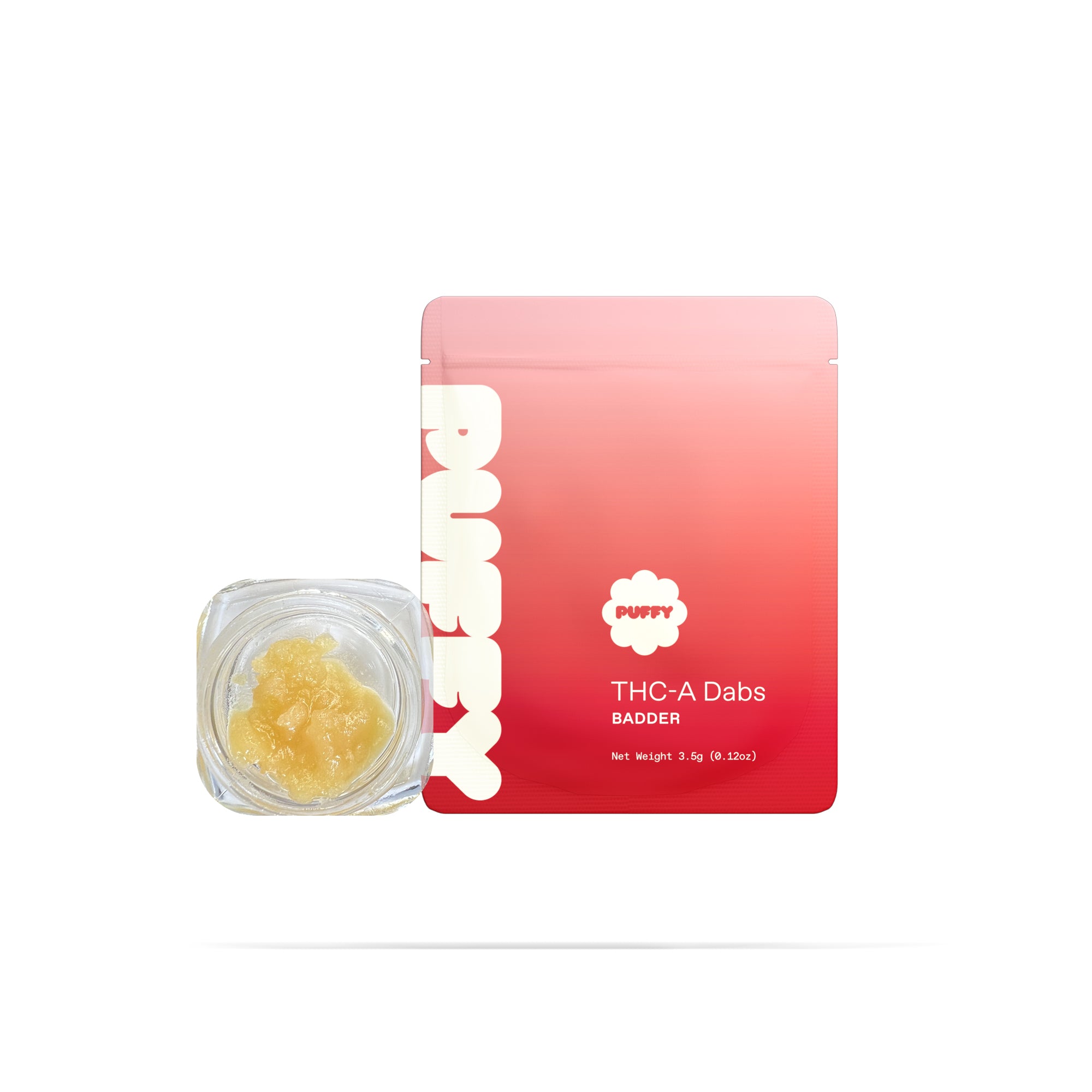 PUFFY THCa Space Candy: The unique whipping technique required to produce badder causes the THCa to crystalize and create a smooth, creamy consistency. This wax is ultra-potent and easy to load onto a dab nail, thanks to its soft and malleable form.
