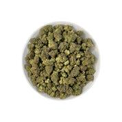 PUFFY Dough Boy is an indica-dominant hybrid THCa strain, crafted from the legendary lineage of Cinderella 99 with a hybrid of Northern Lights × Durban.  The aroma carries a rich blend of fresh-baked dough and sweet cake, rounded out by smooth, creamy undertones for a warm and indulgent profile.  Visually, the buds are dense, with vibrant lime-green hues, fiery orange pistils, and a frosty blanket of trichomes. Consumers often report a balanced high that begins with euphoric uplift and creativity before mel