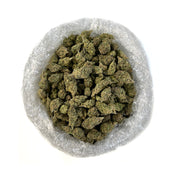 PUFFY Pink Lemonade is a premium THCa hybrid strain with a mysterious lineage, though it's widely believed to be a cross between Purple Kush and Lemon Skunk. This vibrant cultivar boasts dense, moss-green buds adorned with pink and purple hues, generously coated in frosty trichomes for a crystal-like finish. This strain delivers a sour, citrusy aroma with strong notes of lemon and grapefruit, complemented by subtle earthy undertones that round out the scent profile. Consumers report an initial burst of ener