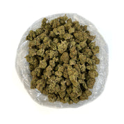 PUFFY Platinum OG is a potent, indica-dominant hybrid THCa strain, thought to be a cross of Master Kush, OG Kush, and a mysterious third cultivar possibly Purps. Renowned for its rich terpene profile, this strain delivers a pungent, earthy aroma laced with pine, wood, and a touch of citrus. Its flavor echoes the scent, offering a bold, earthy taste with subtle citrus notes that linger on the palate. This strain stuns with lime green, dense buds, vibrant orange pistils, and a frosty platinum sheen thanks to 