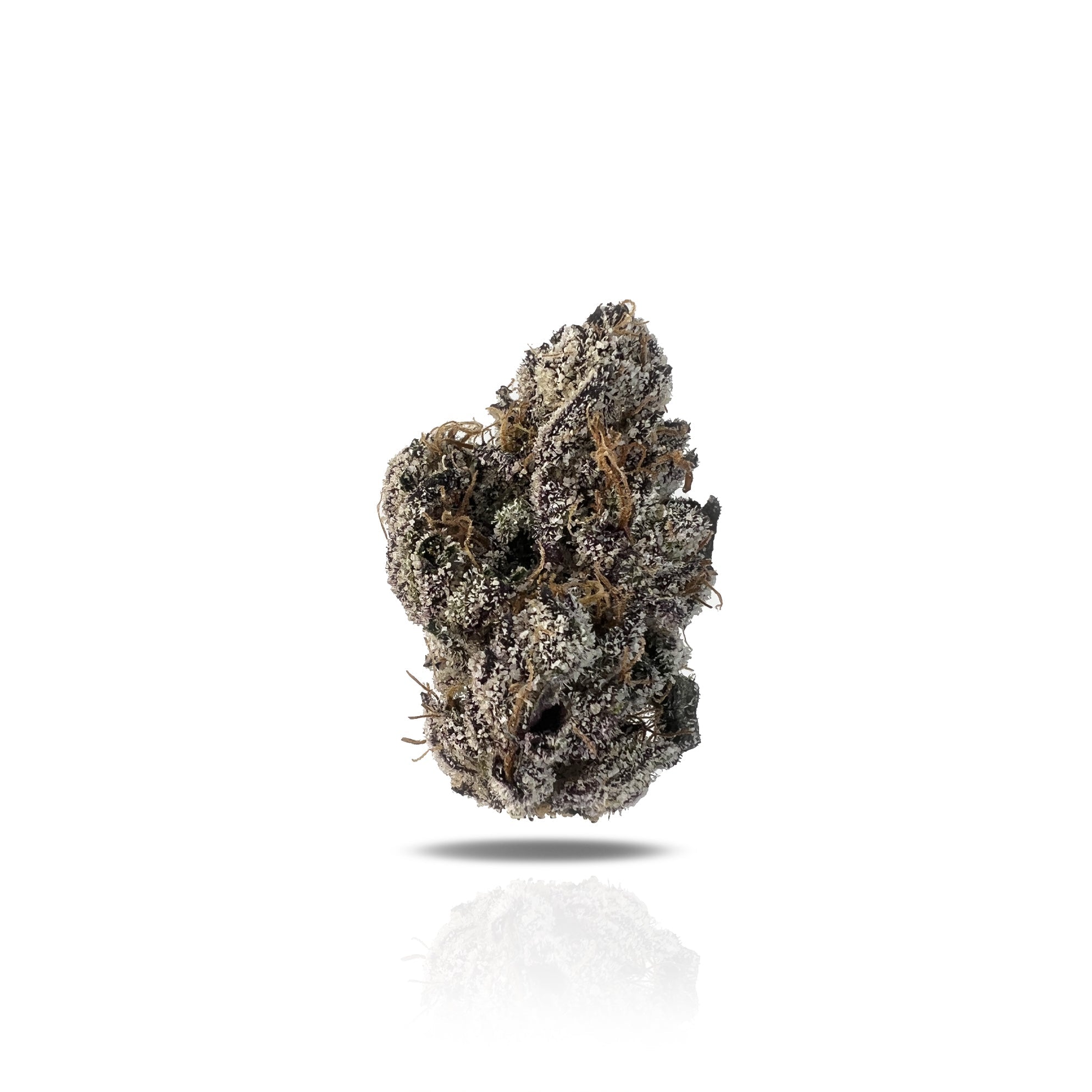 PUFFY Galactic Jack is a sativa-dominant hybrid THCa strain born from the legendary lineage of Jack Herer and Space Queen. Its aroma is a bold mix of chemicals, diesel, and tropical fruit, while the flavor profile delivers sweet citrus notes like lemon and grapefruit layered with earthy and skunky undertones. Visually, the buds feature vibrant green hues accented by fiery orange pistils and a dense coating of frosty trichomes, giving them a sparkling, crystal-like appearance. Consumers often report experien