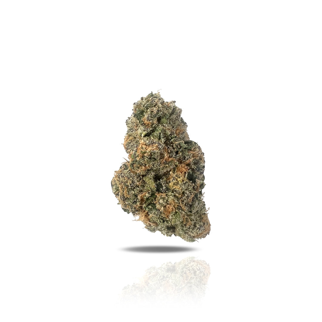 PUFFY THCa Gastro Pop is renowned for its complex lineage that blends the flavors of Apples & Bananas with Grape Gasoline, delivering a sweet, fruity profile with hints of woody undertones. Its dense, frosty flowers are rich in resin, showcasing vibrant greens and purples. Known for its balanced effects, this unique hybrid is mildly sativa-leaning, providing a euphoric, uplifting head high that transitions smoothly into a soothing body relaxation, enhancing creativity and serenity. This strain is perfect fo