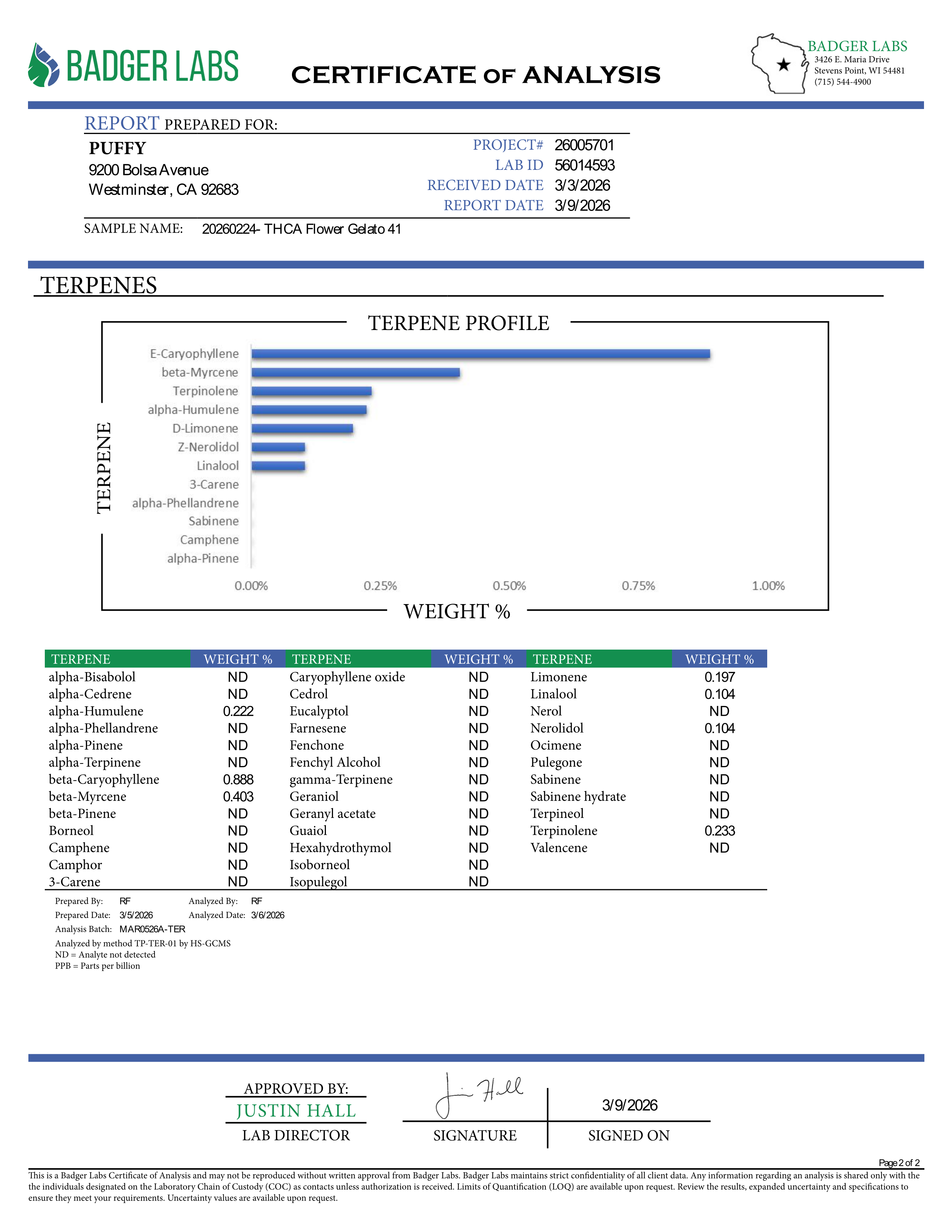 PUFFY Gelato #41 (smalls) is an indica-dominant hybrid THCa strain, expertly crafted from a potent cross between Sunset Sherbet and Thin Mint Cookies. The aroma is a bold blend of sharp chemicals, zesty citrus, and pungent gassy notes, creating a striking and memorable scent profile. Visually, buds are dense and frosty, featuring deep green and purple hues with bright orange pistils and a thick coating of sparkling trichomes. Consumers often report an uplifting euphoria that energizes the mind, boosts creat