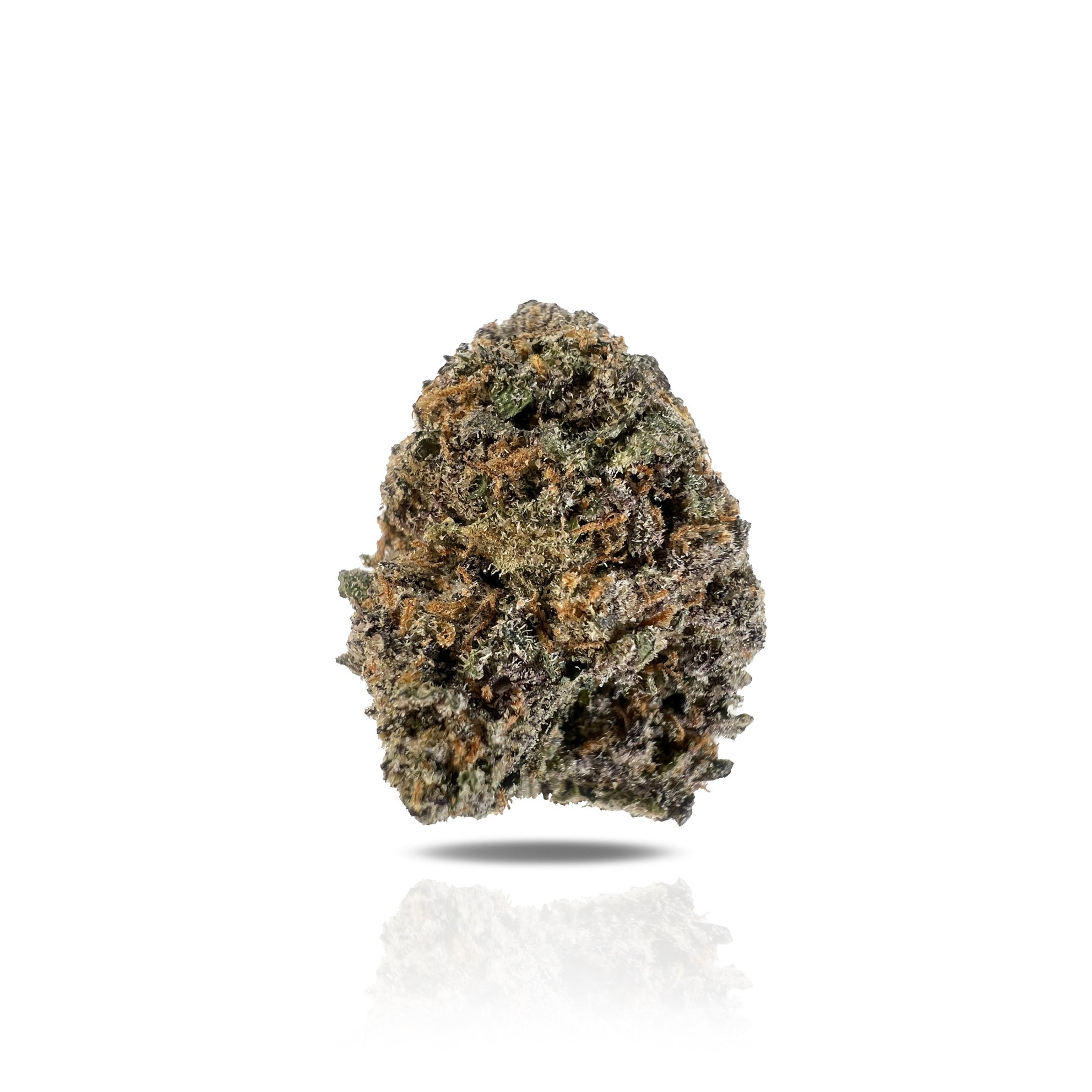 PUFFY Gelato #41 is a slightly indica-dominant hybrid THCa strain, born from the flavorful union of Sunset Sherbet and Thin Mint Girl Scout Cookies. This strain boasts a rich and layered aroma, blending sweet notes with tropical guava and a floral hint of lavender. Expect a burst of fruity sweetness balanced by zesty citrus, smooth vanilla, and a cool touch of mint. Its dense, eye-catching buds showcase a vibrant palette of forest green and deep purples, highlighted by fiery orange pistils and a thick frost
