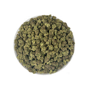 PUFFY Gelonade is a sativa-dominant hybrid THCa strain created by crossing Lemon Tree with Gelato #41. The aroma bursts with bright citrus notes, complemented by a skunky earthiness and a subtle, gassy undertone that lingers enticingly. Visually, the buds have a dense, grape-like structure, showcasing lime-green tones with purple hues and orange pistils, all coated in glistening trichomes. Consumers often report a bright, uplifting experience with a clear-headed cerebral buzz that boosts creativity, focus, 