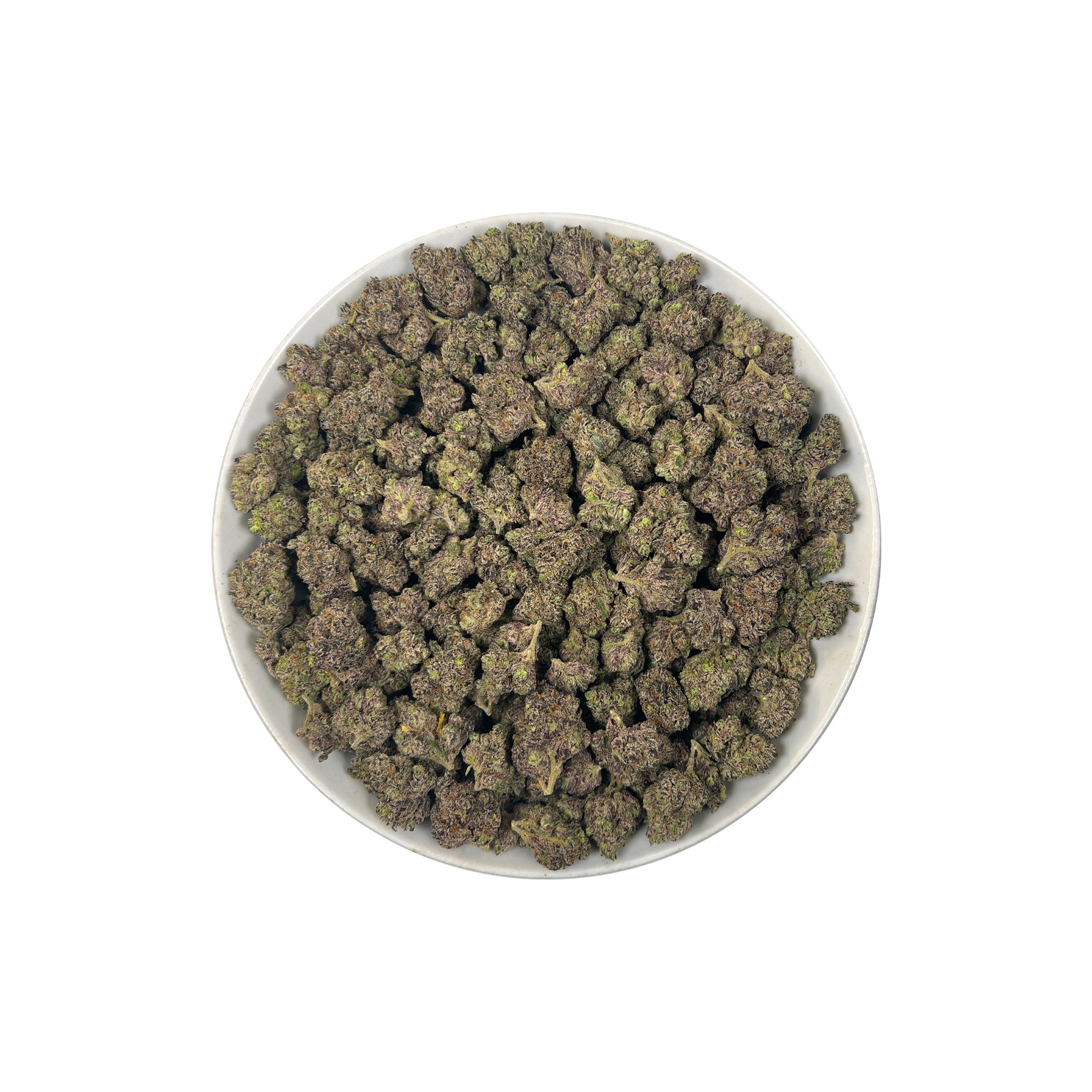 PUFFY Gobbstopper is a balanced hybrid THCa strain, meticulously crafted through the expert crossbreeding of Purple Urkle and Sin City Kush. The aroma bursts with a vibrant blend of grape and berry notes, complemented by earthy undertones and a zesty, invigorating finish. Visually, the buds are dense, with deep green and purple hues, bright orange pistils, and a sparkling coating of trichomes. Consumers often report a balanced experience of relaxation, euphoria, and uplifted mood, creating a pleasant and en