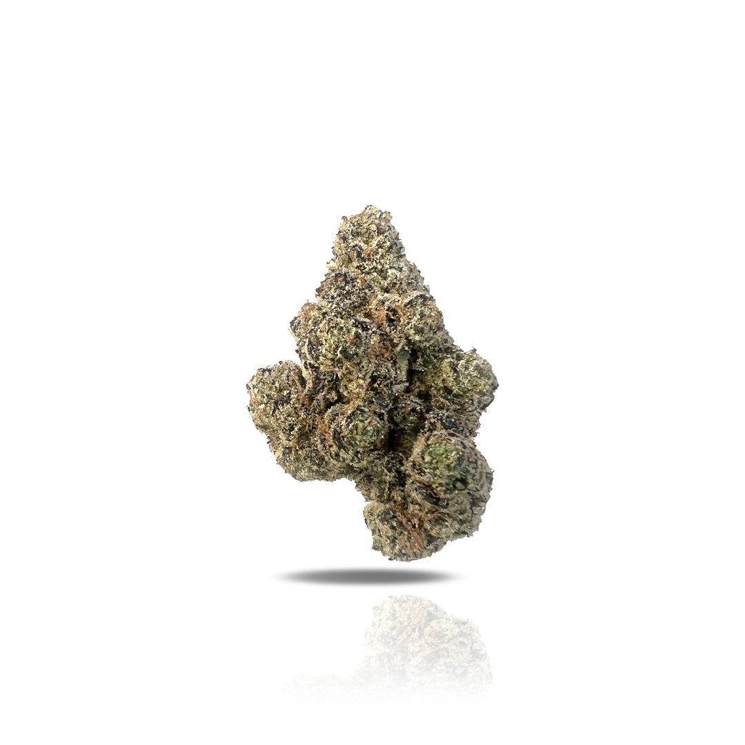 PUFFY THCa Grape Gas delivers a potent and relaxing high, characterized by a deep sense of tranquility and mild euphoria. Typically provides relief from stress and discomfort, making it ideal for evening use. This strain is slightly indica-dominant, often a cross between Grape Pie with Jet Fuel Gelato, combining calming effects with a touch of creative stimulation.