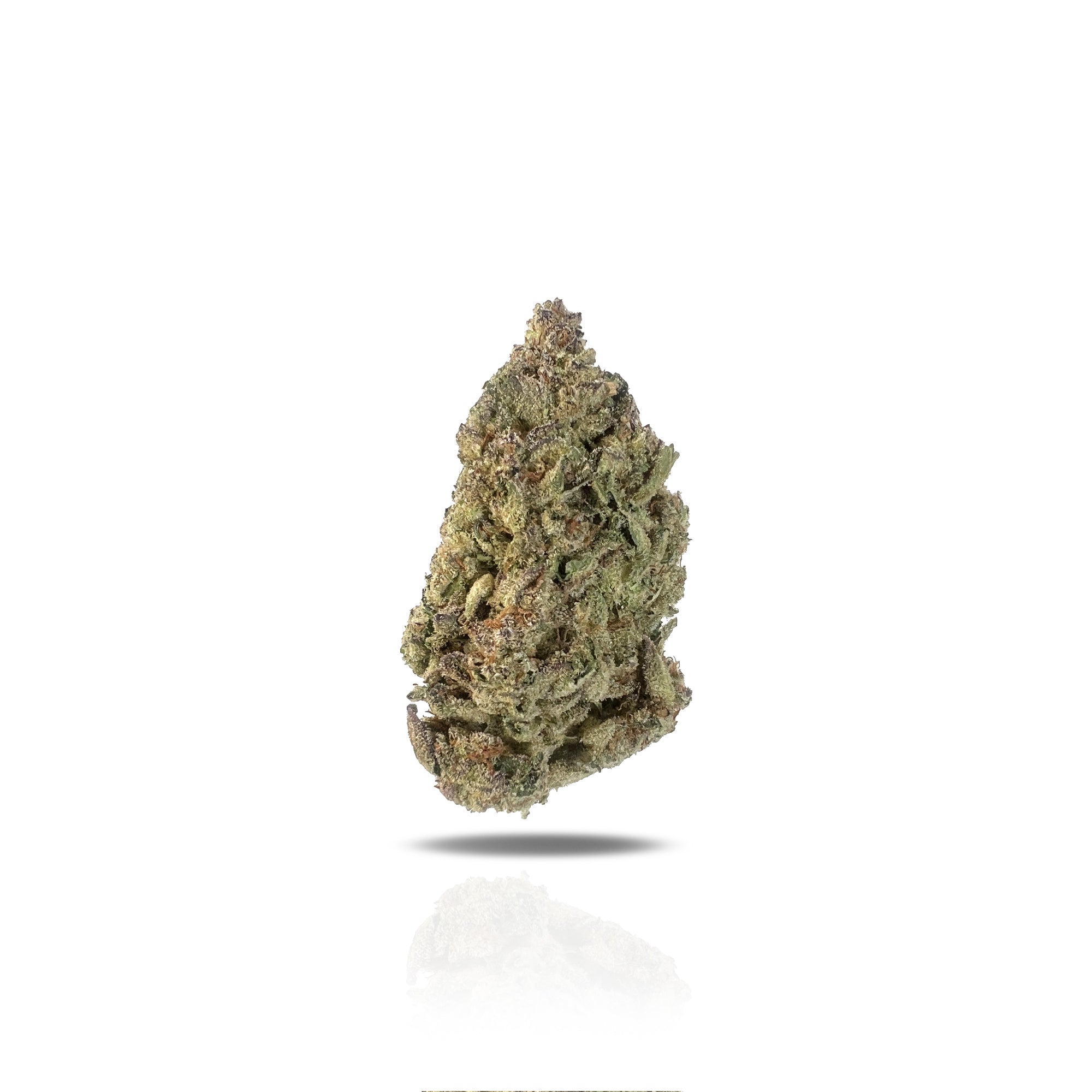 PUFFY Grape Gas THCa offers a distinctive aroma reminiscent of its name: sweet grapes and berries with hints of gas and earthy undertones. This potent strain was created from the fusion of Jet Fuel Gelato and Grape Pie, lending to its formidable properties. Features a deep violet hue with bright purple and green leaves accented with fuzzy, golden-orange hairs, caked with shimmering crystal trichomes. Users reported this as stimulating and blissful, sparking creativity while a subdued body high washes over t