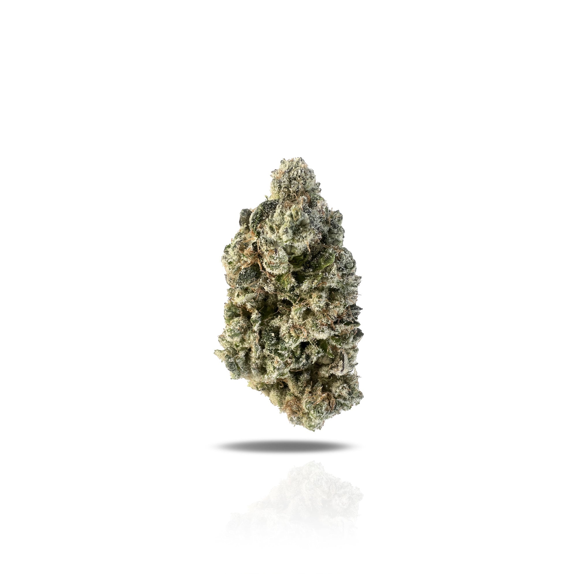 PUFFY Grease Monkey is a potent indica-dominant hybrid THCa strain, born from the cross of Gorilla Glue #4 and Cookies and Cream. It boasts a pungent, skunky-sweet aroma layered with strong notes of diesel, vanilla, and earthy undertones. The flavor mirrors this complexity, blending sweet and nutty tones with hints of creamy vanilla and skunky fuel. Visually, the buds are dense, sticky, and generously coated in frosty trichomes, displaying deep green and purple hues woven with fiery orange pistils. Consumer