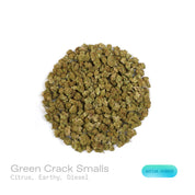 PUFFY Green Crack (smalls) is a sativa-dominant hybrid THCa strain, its lineage is thought to originate from a cross between the legendary Skunk #1 and an Afghani or another traditional indica landrace. The aroma is a vibrant blend of zesty citrus, rich earthy undertones, and a sharp hint of diesel. Visually, the dense buds feature light-to-lime green with purple hues, bright orange pistils, and a frosty coating of trichomes. Consumers often report an invigorating mental lift that sparks creativity, sharpen