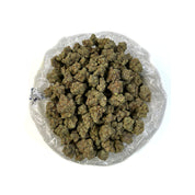 PUFFY Honey Bun is a balanced hybrid THCa strain created from the cross of Gelatti and Honey B. It offers a distinct and complex aroma profile, blending gassy notes with a sweet undertone and a sharp hint of chemical accents. Visually, the buds are dense and range from light to mid-green, generously coated in frosty trichomes and adorned with vibrant orange pistils. Consumers often report an immediate head high characterized by euphoria, an uplifted mood, and a tingling sensation. This cerebral stimulation 