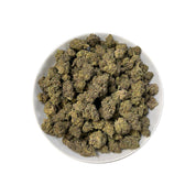 PUFFY Ice Cream Cake is an Indica-dominant hybrid THCa strain, born from the potent cross between Wedding Cake and Gelato #33. The aroma unfolds with rich, comforting notes of sweet vanilla, warm buttery undertones, and a smooth, creamy finish that evokes a decadent, dessert-like essence. Visually, its buds are dense and chunky, showcasing a vibrant mix of green and purple hues with occasional touches of lavender, accented by fiery orange pistils. Consumers often report an experience that begins with a euph