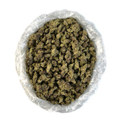 PUFFY Jelly Donut is an indica-dominant hybrid THCa strain, born from the flavorful cross between Girl Scout Cookies and King Louis XIII. This strain offers a sweet and citrusy flavor profile with rich doughy and nutty undertones. Its aroma is just as appealing, blending minty earth with hints of light, fruity citrus. Visually, the buds are dense and resinous, generously coated in a frosty layer of trichomes and highlighted by vibrant orange pistils. Consumers commonly describe an uplifting, mood-enhancing 