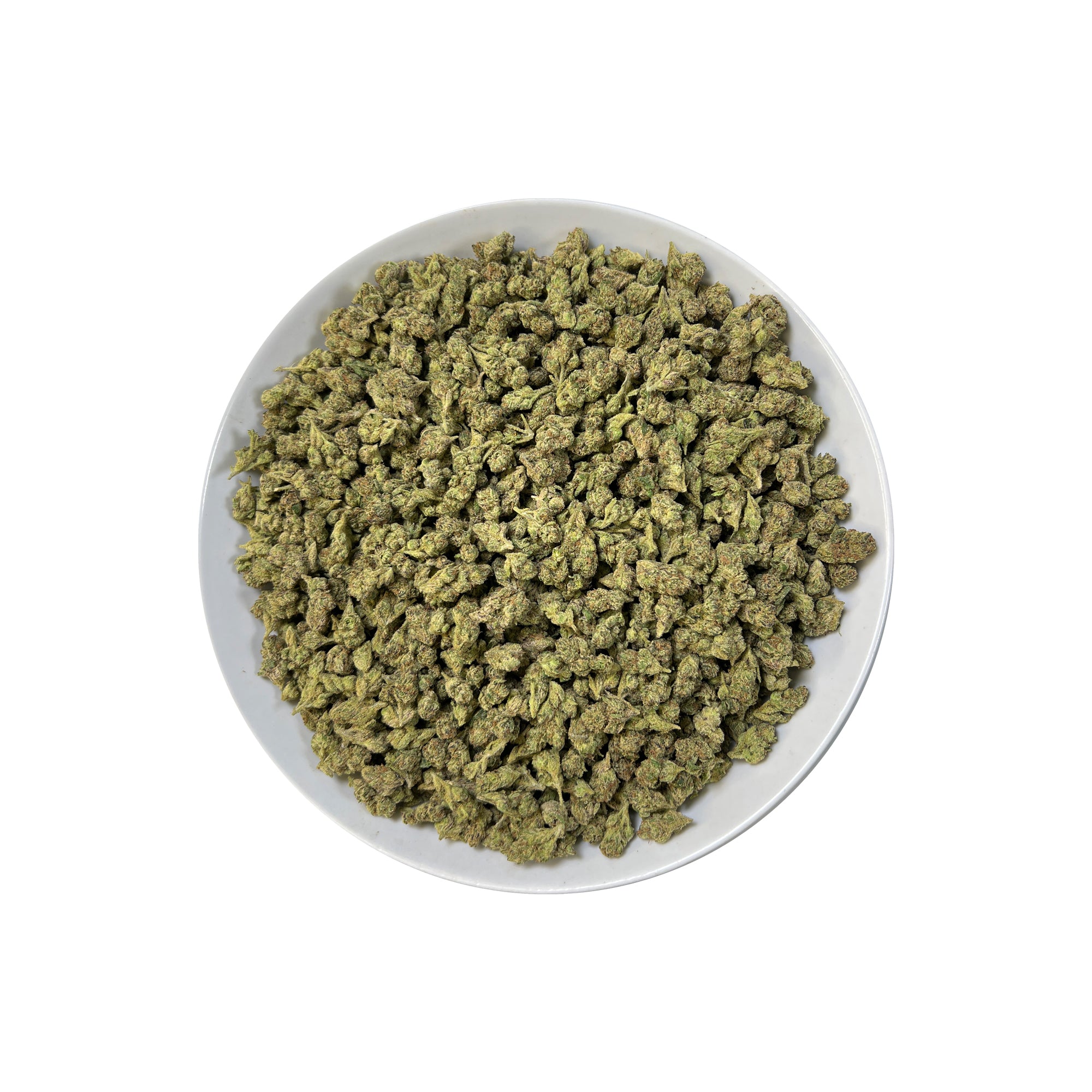 PUFFY King Gelato (smalls) is an indica-dominant hybrid THCa strain created from the potent pairing of High Octane and Curelato. The aroma presents a bold, fuel-like gasoline note, layered with sharp chemical undertones and rounded out by a smooth, rich buttery scent for a complex and striking fragrance. Visually, the dense buds showcase deep forest greens with dark accents, bright orange pistils, and a thick layer of sparkling trichomes. Consumers often describe an invigorating yet soothing experience, whe