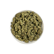 PUFFY LA Kush Cake is an indica-dominant hybrid THCa strain, born from the flavorful cross of LA Confidential and Wedding Cake. The aroma delights with rich, creamy notes, sweet undertones, and a smooth hint of vanilla. Visually, dense green buds shimmer with resin, highlighted by orange pistils and frosty trichomes. Consumers often report a soothing body relaxation, uplifted mood, gentle mental clarity, and a noticeable boost in appetite.
