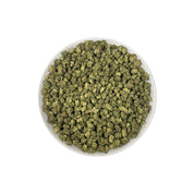 PUFFY LA Kush Cake (smalls) is an indica-dominant hybrid THCa strain, created from the legendary pairing of LA Confidential and Wedding Cake. The aroma opens with rich earthy notes, smoothly layered with a creamy softness and finished by a refreshing hint of mint. Visually, dense green buds shimmer with resin, highlighted by orange pistils and frosty trichomes. Consumers often report a soothing body relaxation, uplifted mood, gentle mental clarity, and a noticeable boost in appetite.