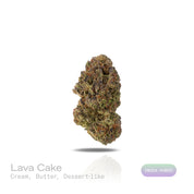 PUFFY Lava Cake is an indica-dominant hybrid THCa strain, crafted from the legendary lineage of Cross of Thin Mint × Grape Pie. The aroma is rich and inviting, with creamy, buttery notes that give off a sweet, dessert-like essence. Visually, the buds are dense with purple highlights, vibrant greens, and bright orange hairs, all dusted in frosty trichomes. Consumers often describe an initial wave of cerebral euphoria and light uplift before the experience shifts into deep physical calm.
