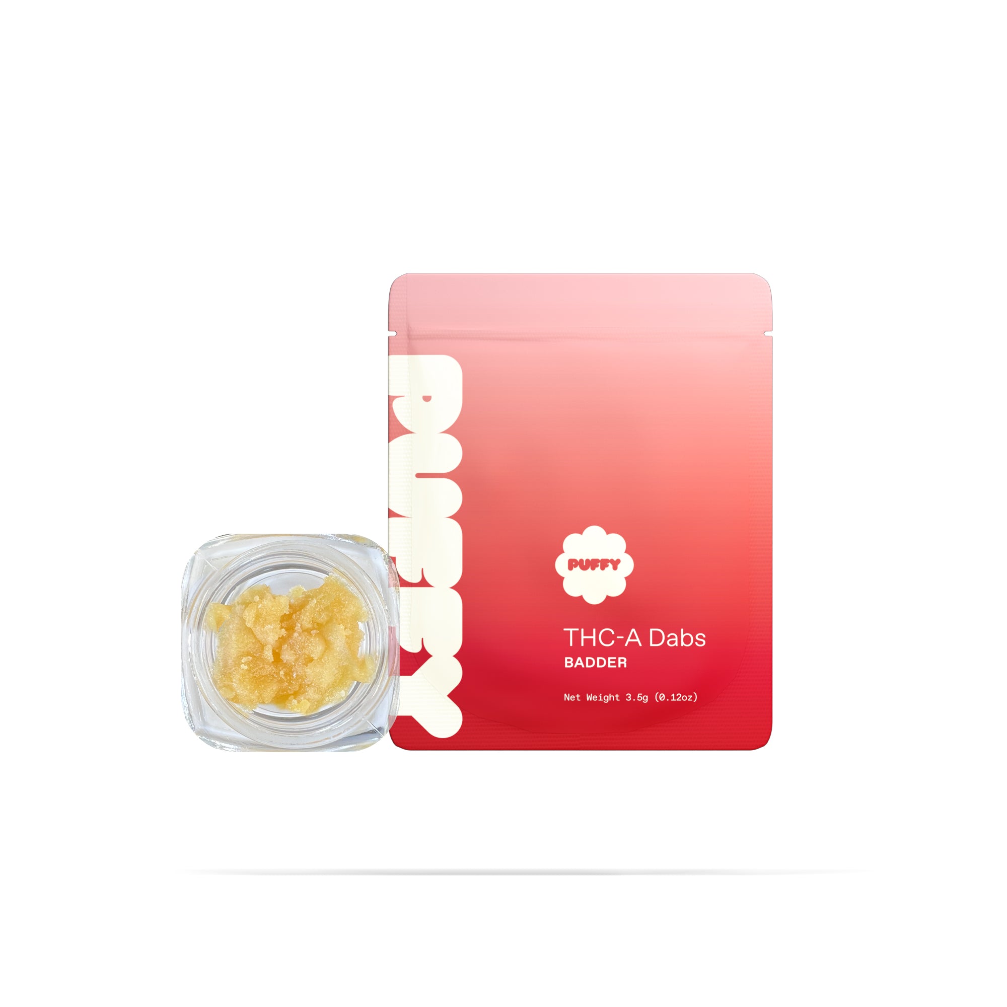 PUFFY THCa Angelica Badder: is a premium indica-dominant hybrid concentrate known for its smooth, creamy texture and rich terpene profile. This badder delivers a bold and flavorful experience, with a tropical fruit-forward aroma layered with notes of lemon, earthy hash, and a refreshing hint of menthol. Perfect for those seeking a potent, flavorful, and aromatic indulgence.
