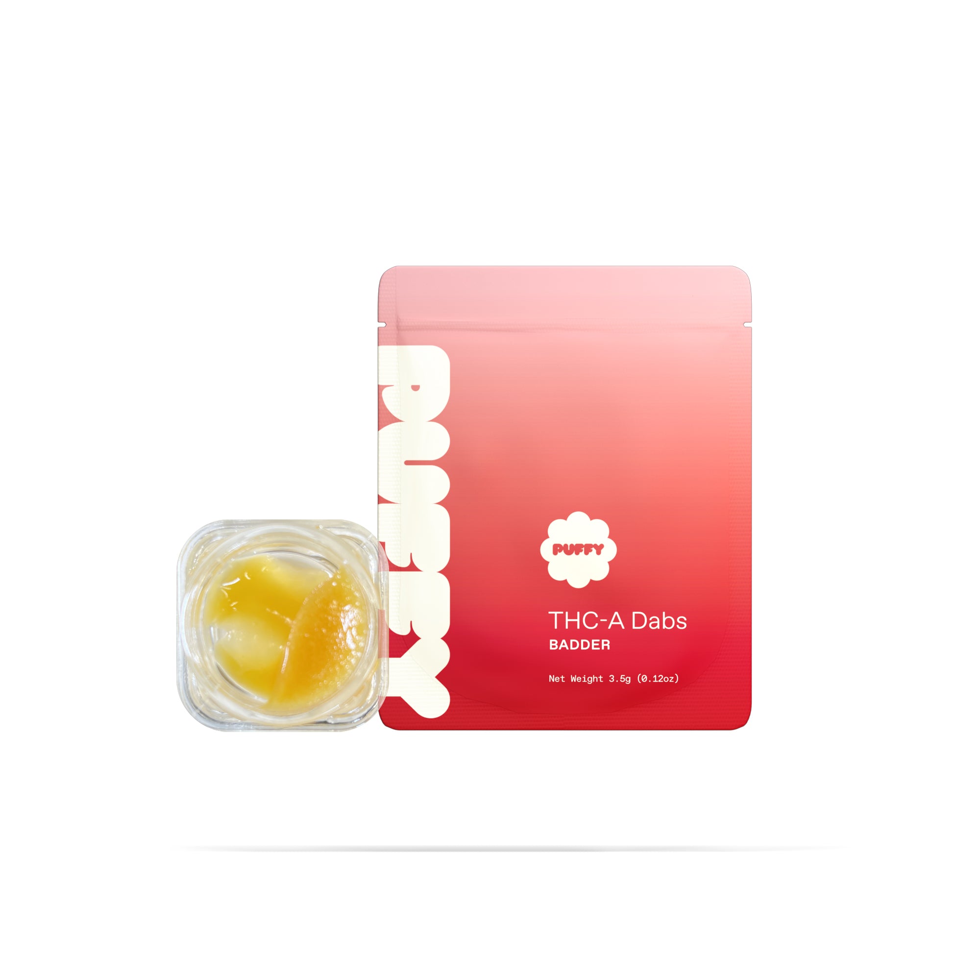 PUFFY GG4 Badder: is a premium balanced hybrid THCa concentrate crafted from the renowned GG4 strain and expertly processed into a soft, whipped, butter-like texture. It delivers a rich and complex aroma profile, blending floral notes with bright citrus and a subtle sweetness, creating a fragrant and flavorful dabbing experience.
