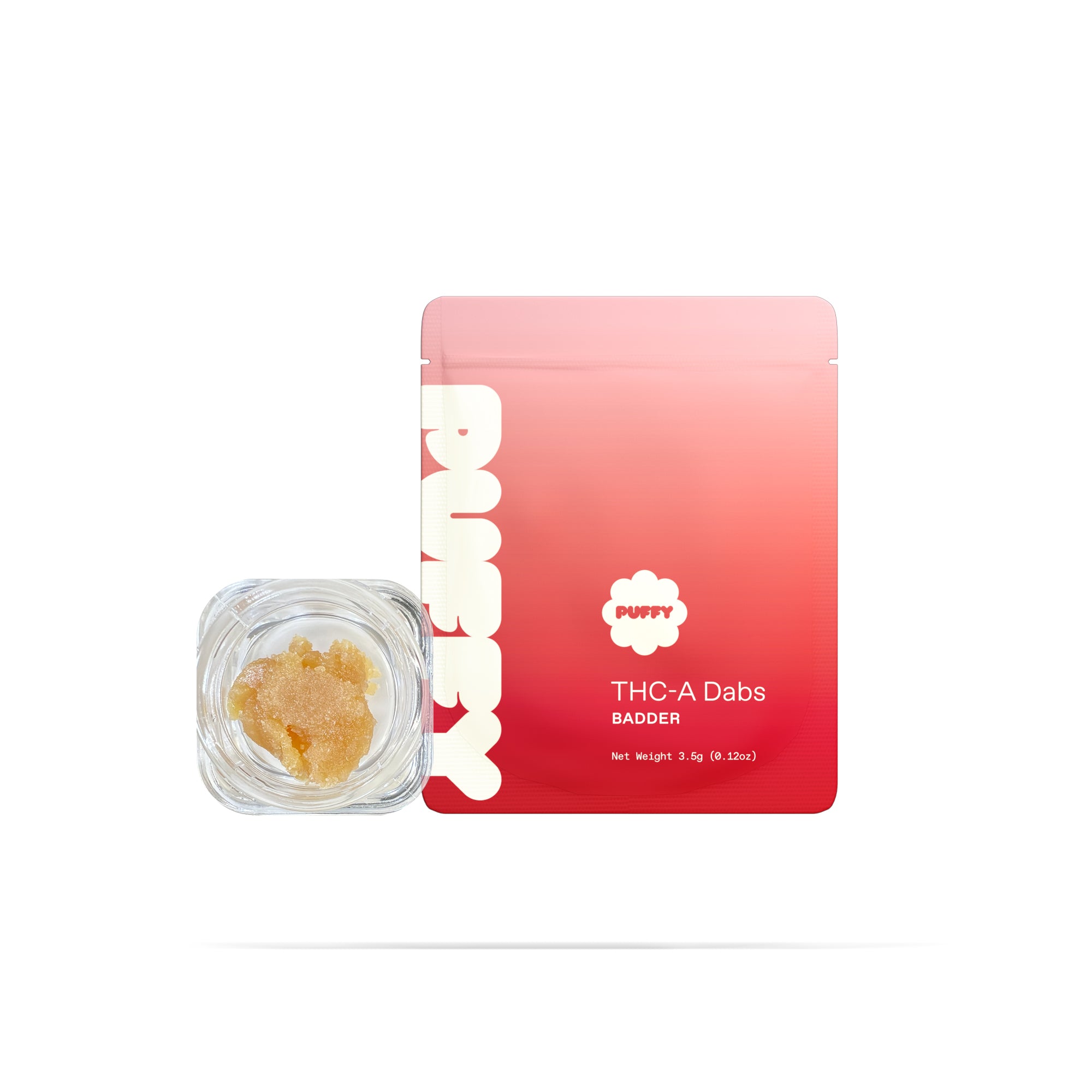 PUFFY THCa Sweet Tartz: The unique whipping technique required to produce badder causes the THCa to crystalize and create a smooth, creamy consistency. This wax is ultra-potent and easy to load onto a dab nail, thanks to its soft and malleable form.