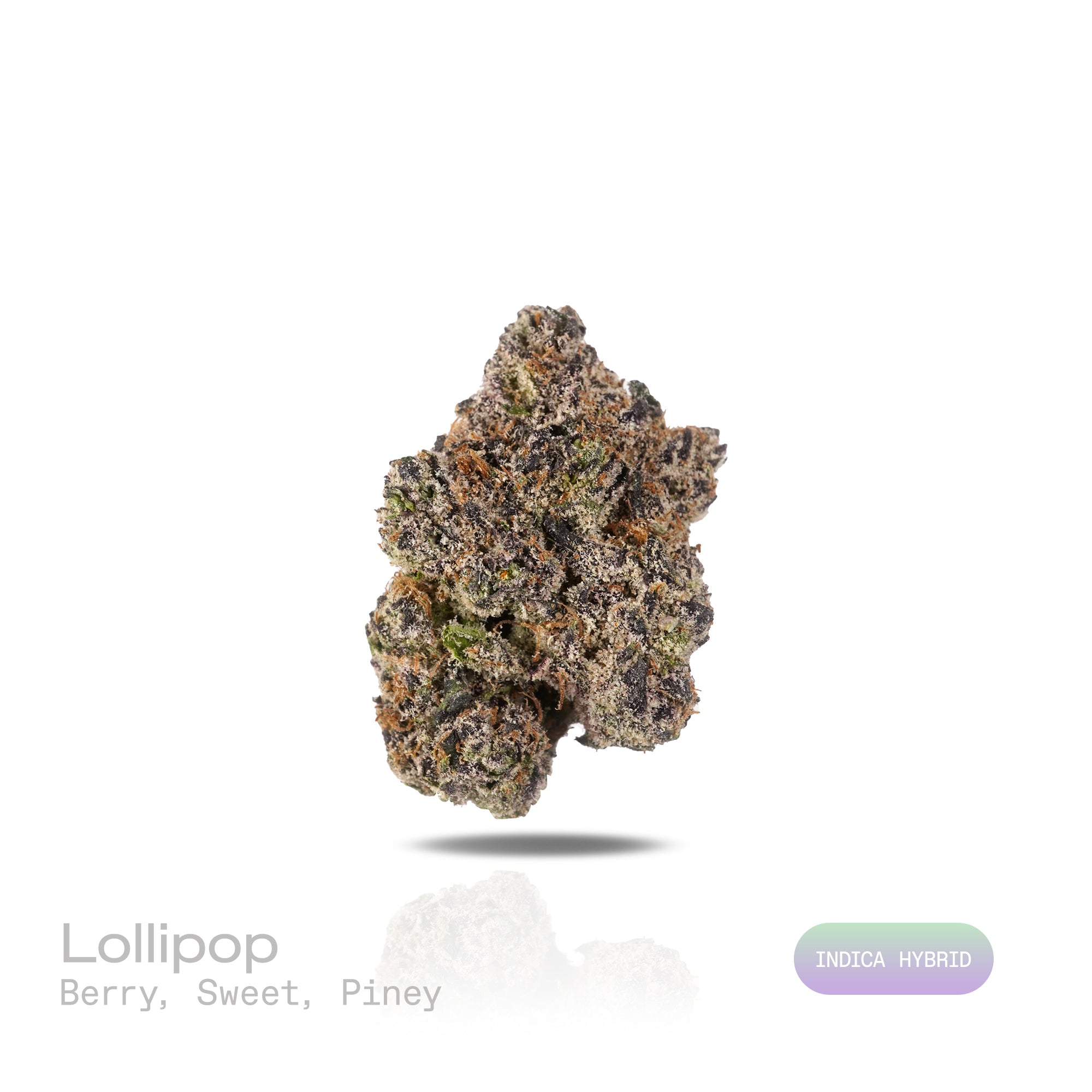PUFFY Lollipop is an indica-dominant hybrid THCa strain, born from the legendary pairing of Cinderella 99 × Romulan. The aroma is a delightful blend of sweet berries with subtle piney undertones, creating a fragrant and inviting scent. Visually, dense green buds with purple hues and fiery orange pistils are coated in sticky trichomes. Consumers often report a gentle wave of euphoria accompanied by deep relaxation and a soothing sense of calm, making it highly effective for stress relief.