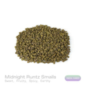 PUFFY Midnight Runtz (smalls) is an indica-dominant THCa strain, bred from a powerhouse cross of Runtz with Funky Charms. The aroma bursts with sweet and fruity notes, balanced by a warm hint of spice and grounded in a rich, earthy undertone. Visually, the blooms burst with lush emerald and royal purple hues, laced with vivid orange pistils and dusted in a glistening blanket of crystal-like trichomes. Consumers often describe it as delivering a rush of creative energy and elevated mood, sparking euphoria wh