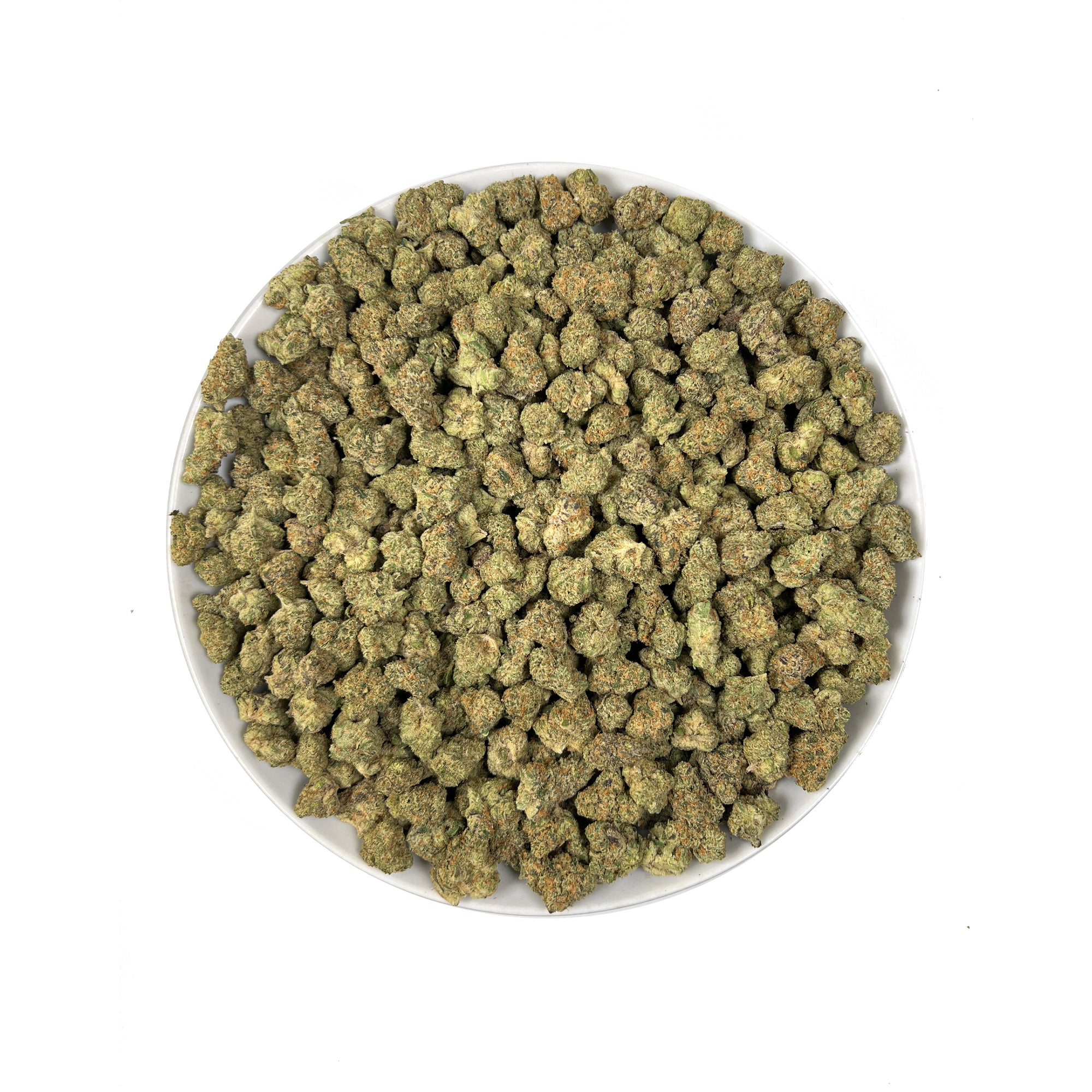 PUFFY Mimosa (smalls) is a sativa-dominant hybrid THCa strain, crafted from the legendary lineage of Clementine and Purple Punch. The aroma opens with delicate floral notes, bright citrus accents, and a subtle, spicy peppery finish. Visually, the buds are dense with rich green and purple hues, accented by vibrant orange pistils and a sparkling coating of trichomes. Consumers often report a cerebral high that is uplifting, happy, and energetic, often accompanied by gentle body relaxation, improved mood, redu