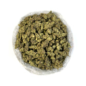 PUFFY Mochi THCa was originally created by legendary breeders, Sherbinskis. This well-balanced hybrid offers a soothing blend of relaxation and euphoria, making it suitable for a variety of activities at any time of day. Bred from the flavorful Thin Mint GSC and Sunset Sherbet, it provides a mellow body high along with a gentle mental uplift. Displays a spectrum of green with light green overtones, fuzzy orange pistils, and a dusting of chunky crystal trichomes. Mochi commonly has a spade shape with. This h