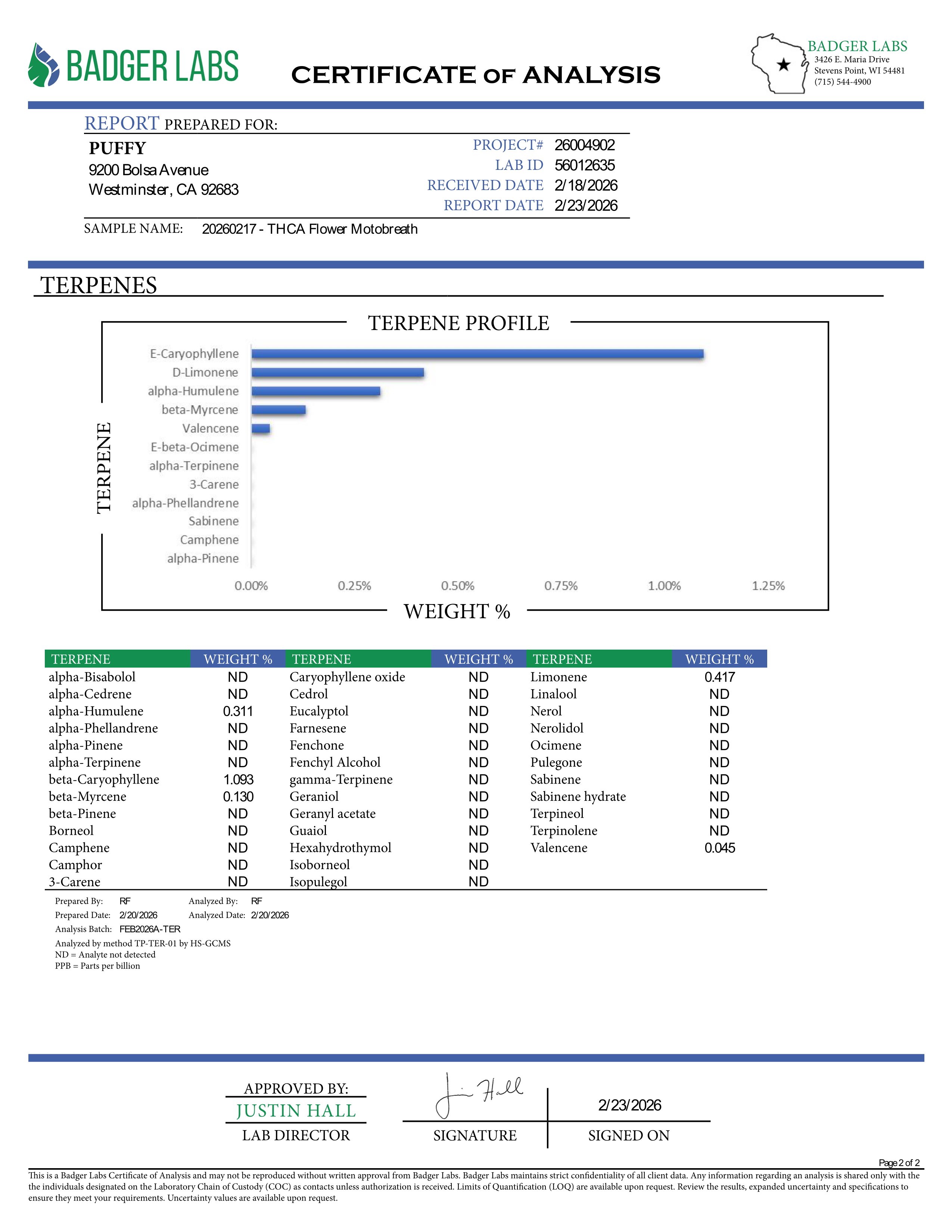PUFFY Motorbreath is an indica-dominant hybrid THCa strain, born from the legendary cross of Chemdog and SFV OG Kush. The aroma is a rich blend of woody, gassy, and herbal notes, creating a distinctive and earthy scent that intrigues the senses. Visually, dense green buds with purple hues and fiery orange pistils are coated in sticky trichomes. Consumers often report a wave of relaxation and euphoria that helps them unwind after a long day, ease stress, elevate mood, and potentially soothe anxiety.