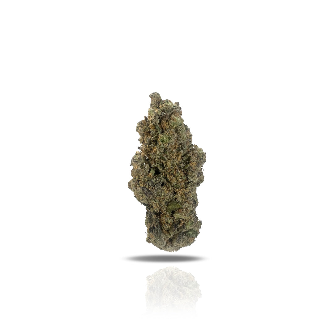 PUFFY OZ Kush THCa, also known as “The OZ Kush” or “O.Z. Kush,” is a indica-dominant hybrid created by crossing Zkittlez and OG Eddy Lepp. This strain offers a slightly sour lemon flavor with a hint of spice, while its aroma is earthy and woody with notes of pine and sour citrus. Its buds are bright neon green, hard and compact, with long yellow-orange hairs and a frosty layer of golden amber trichomes. Users reported that it delivers a deeply sedative high, making it ideal for nights when sleep is hard to 