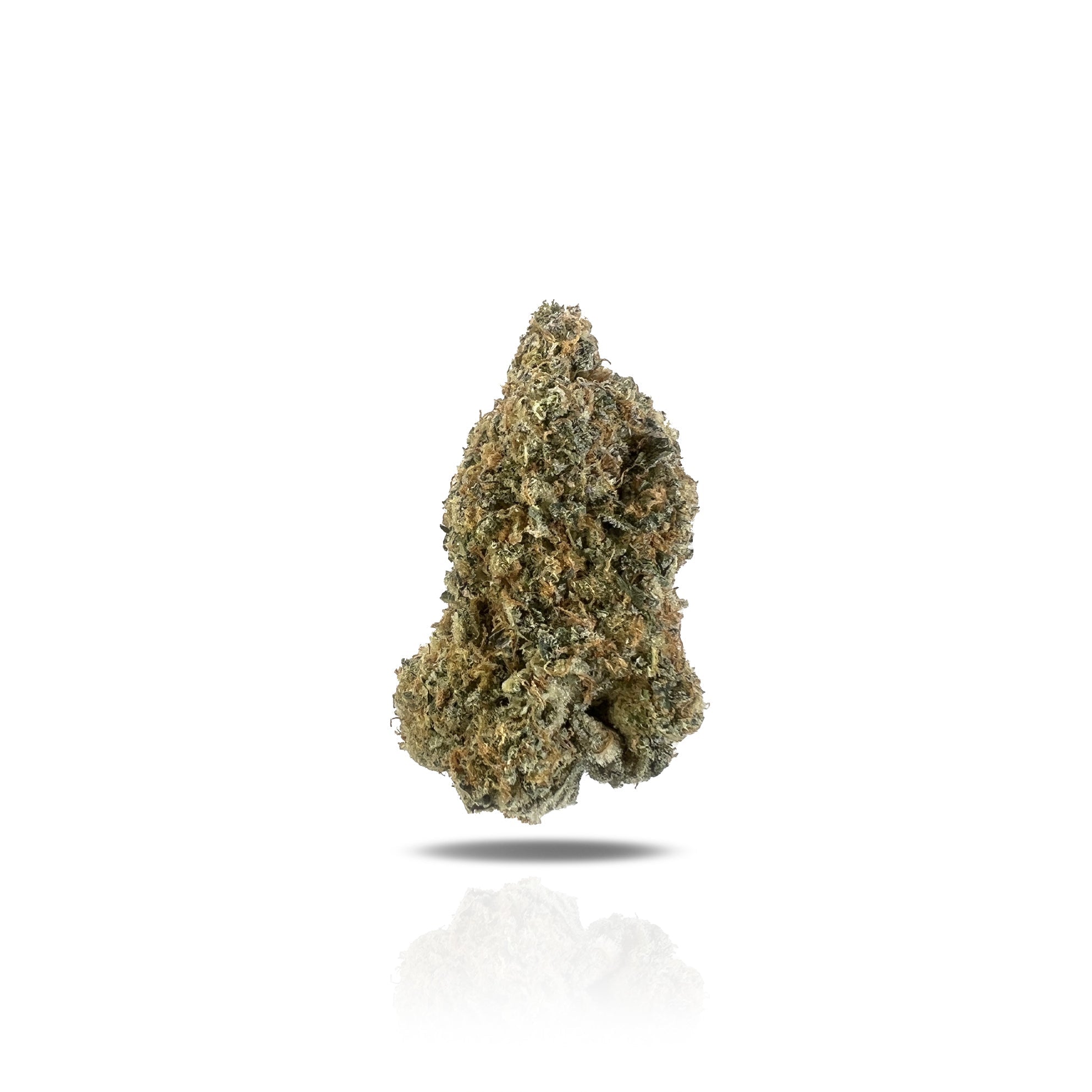 PUFFY Pave THCa is a perfectly balanced hybrid strain, expertly crafted from the potent fusion of Paris OG and The Menthol. This visually stunning strain boasts dense, diamond-shaped forest green nugs, accented by deep purple undertones, fiery red-orange hairs, and a thick coating of frosty, chunky white crystal trichomes, giving it a dazzling, sparkling appearance. Its aroma profile is bold and pungent, blending funky, garlic, cheesy, skunky, and chemical notes for an unforgettable scent. Consumers report 