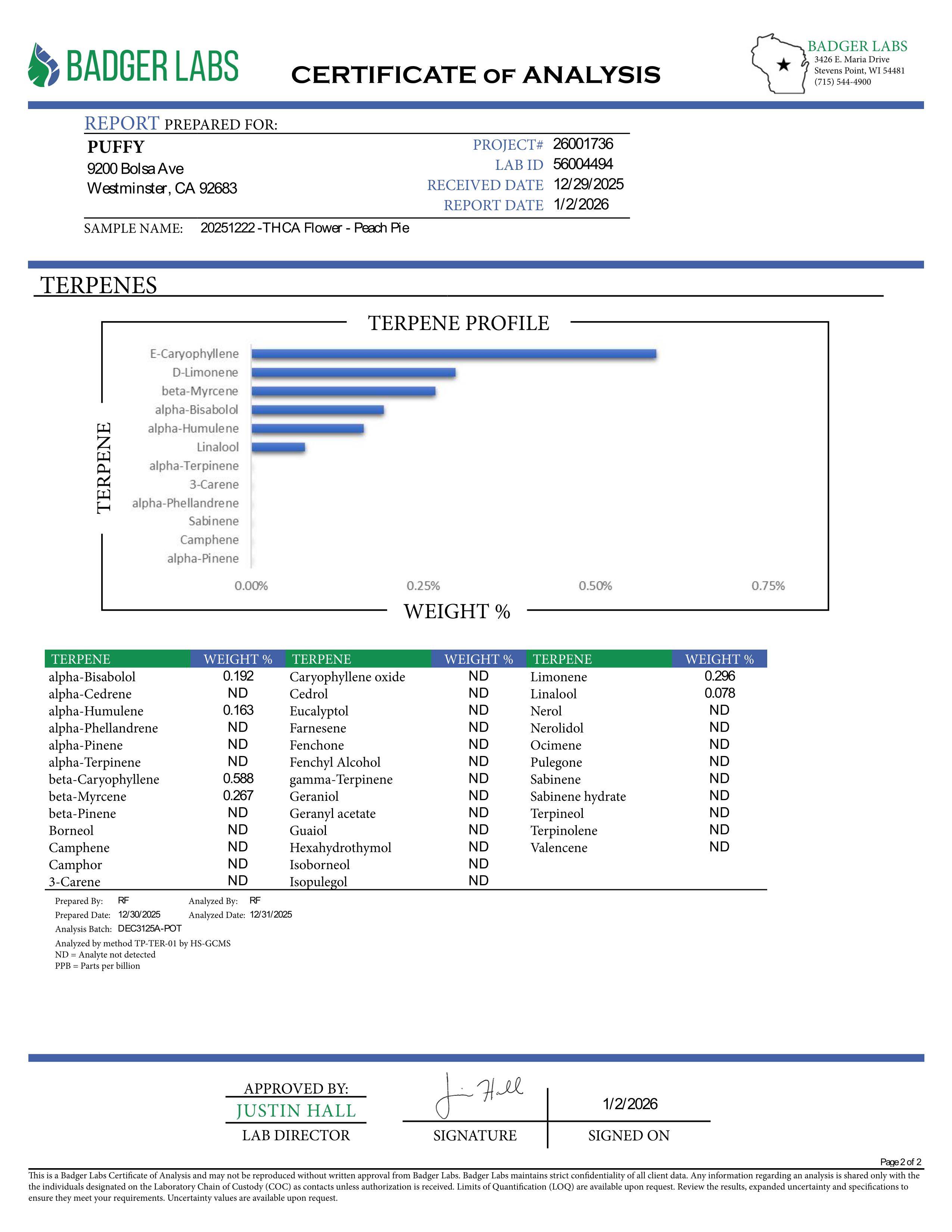 PUFFY Peach Pie (smalls) is an indica-dominant hybrid THCa strain, expertly crafted from a potent cross between Rainbow Pie and Dozizoz. The aroma opens with sweet, juicy notes of ripe peach, smoothly layered with warm vanilla undertones and grounded by a subtle, earthy finish. Visually, the dense buds display deep green and purple hues, bright orange pistils, and a sparkling layer of trichomes. Consumers often report a balanced experience, beginning with uplifting euphoria and mood enhancement, followed by