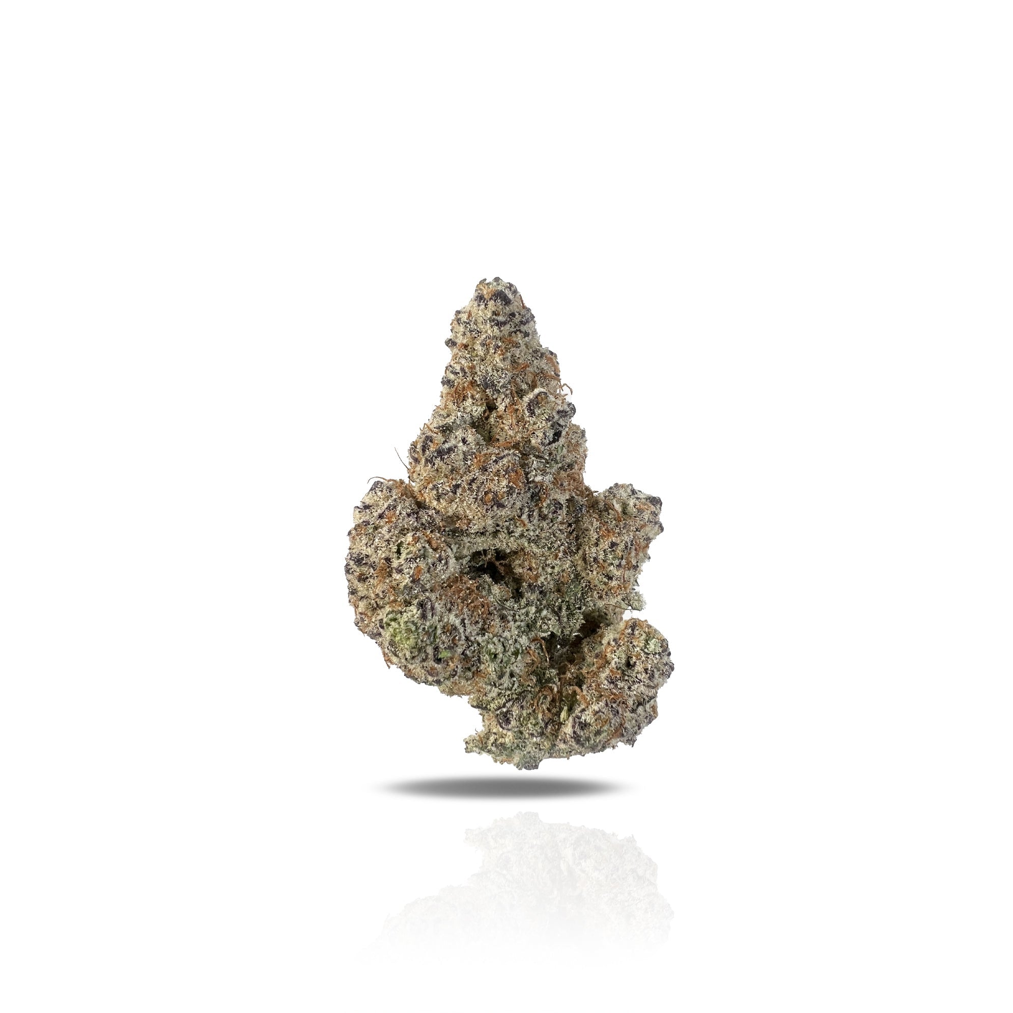 PUFFY Peanut Butter Punch is a potent indica-dominant hybrid THCa strain, born from the flavorful union of Dosidos and Purple Punch 2.0. Its aroma is a vibrant blend of tropical fruit and citrus, layered with sharp, chemical-like undertones. This strain delights the senses with a sweet yet savory flavor profile that blends rich, creamy peanut butter with subtle earthy herbal undertones. Visually, the buds are striking, dense, frosty, and colorful adorned with vibrant orange pistils that hint at its potency.