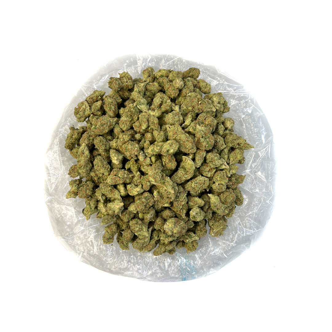 PUFFY Pink Pistola THCa smells like beer, hops, and parsley, with citrus hint. Pink is a bright and energizing Indica. Users say improve mood while easing aches and pains.