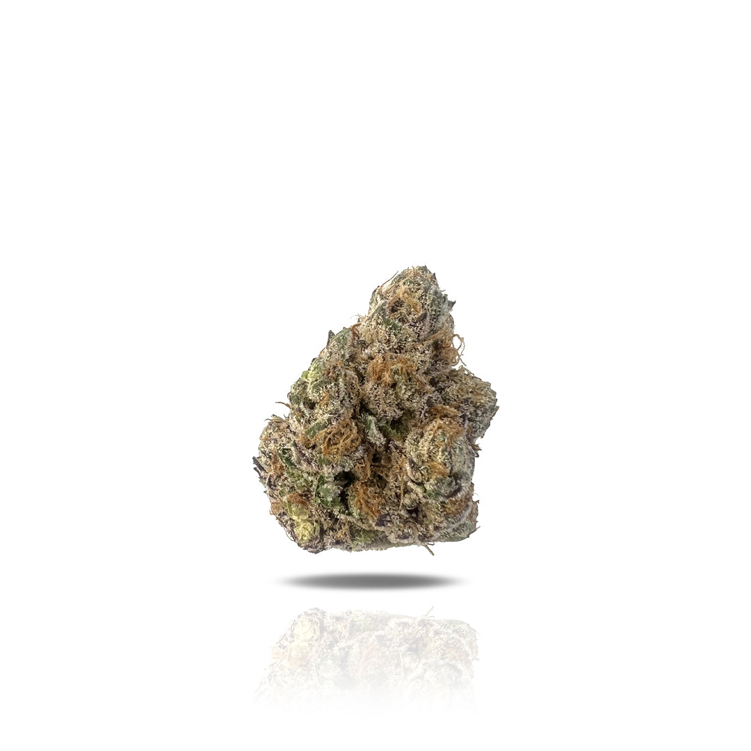PUFFY Pink Runtz THCa is a perfectly balanced hybrid strain, a genetic masterpiece born from Zkittlez and Gelato. User claims that it has an uplifting euphoria paired with deeply calming vibes. They also reported its ability to melt away stress while inducing a calm, happy state of mind without leaving you overly sedated. Its visual appeal is just as enticing, featuring soft green buds adorned with golden-yellow hairs and a shimmering coat of glistening trichomes. Delivering potent effects suitable for any 