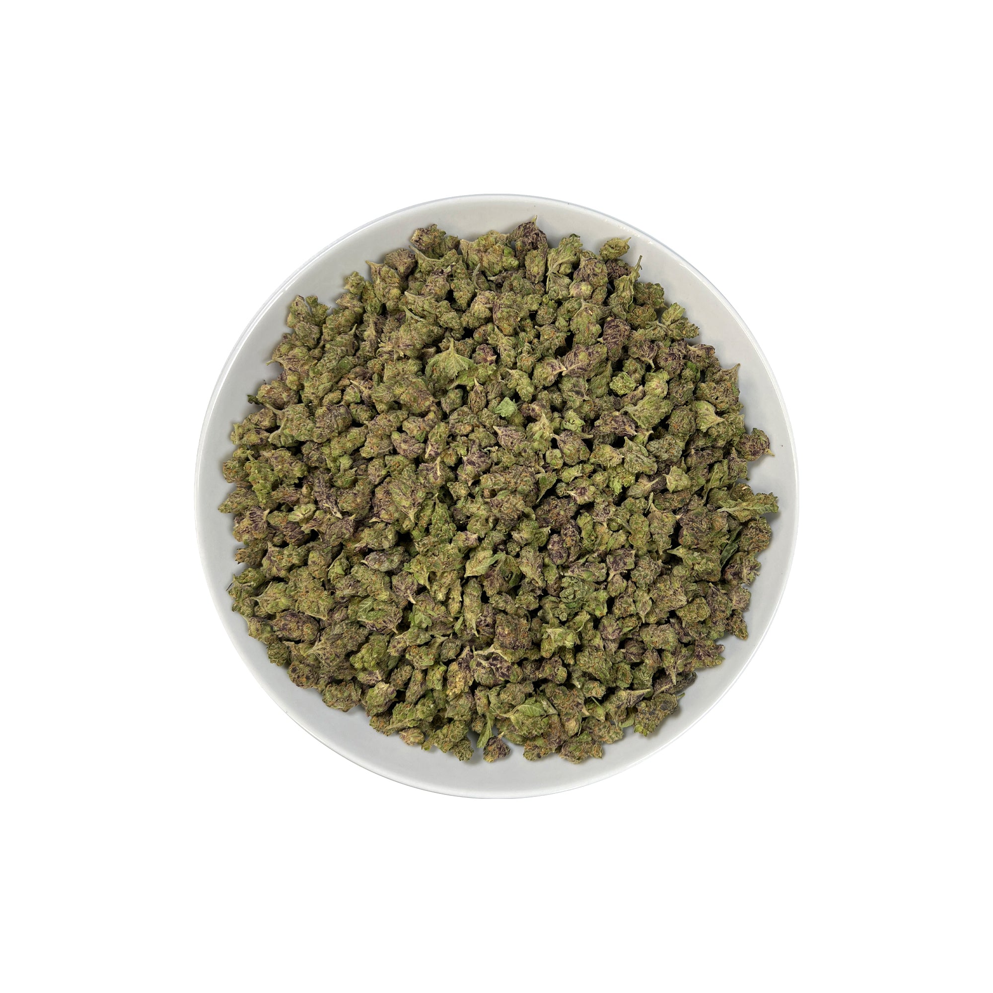 PUFFY Rocket Fuel Smalls is an indica-dominant THCa strain, bred from a powerhouse cross of Jet Fuel OG and Face Off OG BX1. The aroma profile is distinctly earthy and gassy, with strong chemical undertones that amplify its pungency and depth. Visually, the buds are dense and compact, with a rich forest green base accented by subtle purple hues, vibrant orange pistils, and a thick layer of sparkling white crystalline trichomes. Consumers frequently describe experiencing a euphoric boost, uplifting energy, e