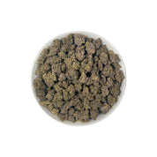 PUFFY Sapphire Cherry is a balanced hybrid THCa strain, expertly bred by crossing the iconic Sapphire OG and Glazed Cherry. The aroma is a lively fusion of juicy cherry, earthy dank undertones, and subtle floral hints. Visually, the buds are thick and compact, showcasing lush forest green and regal purple tones, highlighted by bright orange pistils and a frosty coating of trichomes. Consumers often report a blend of euphoric, happy, and uplifted mood paired with gentle relaxation and increased appetite, del
