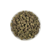 PUFFY Slapz is an indica-dominant hybrid THCa strain, crafted by crossing the renowned Runtz with the potent Grease Monkey. The aroma bursts with sharp citrus notes, layered with tangy sourness and a distinct gassy undertone. Visually, dense deep green buds with purple hues and fiery orange pistils are coated in sticky trichomes. Consumers often report an immediate mental uplift, marked by heightened creativity, a joyful euphoria, and an overall boost in mood.