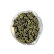 PUFFY Sour Patch Kids is a sativa-dominant hybrid THCa strain born from the flavorful fusion of Sour Diesel and Candyland. It boasts a complex aroma profile dominated by the sharp scent of diesel fuel, layered with sweet earthiness and vibrant tropical fruit notes like mango, apricot, and citrus. Visually, the buds are striking bright green with hints of purple, threaded with golden-orange pistils, and coated in a dense, frosty layer of trichomes. Consumers often describe the experience as happy and uplifti