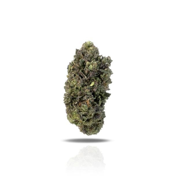 PUFFY Sour Patch Kids is a sativa-dominant hybrid THCa strain born from the flavorful fusion of Sour Diesel and Candyland. It boasts a complex aroma profile dominated by the sharp scent of diesel fuel, layered with sweet earthiness and vibrant tropical fruit notes like mango, apricot, and citrus. Visually, the buds are striking bright green with hints of purple, threaded with golden-orange pistils, and coated in a dense, frosty layer of trichomes. Consumers often describe the experience as happy and uplifti
